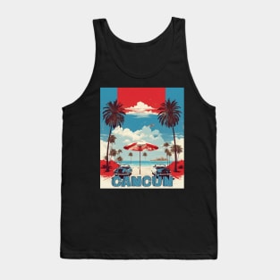 Cancun Mexico Vintage Poster Tourism 3 Tank Top